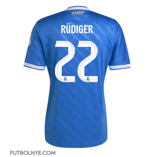 Camiseta Real Madrid Antonio Rudiger #22 Tercera Equipación 2025-26 manga corta